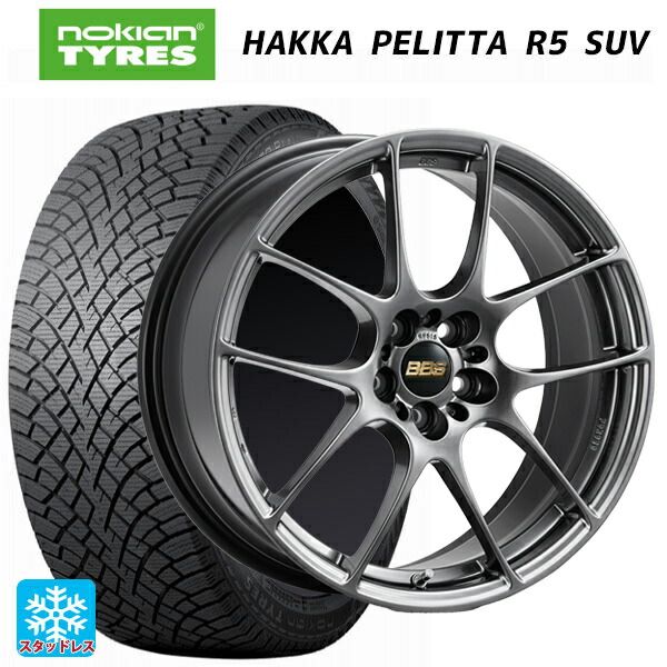 トヨタ bZ4X(11/15系)用 235/60R18 107R XL ノキアン ハッカペリッタR5 SUV # BBS RF DB 新品スタッドレスタイヤホイール 4本セット