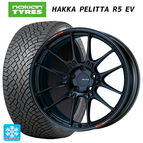 ミツビシ アウトランダーPHEV(5LA GNOW)用 235/60R18 107R XL ノキアン ハッカペリッタR5 EV エンケイ レーシング GTC02 マットブラック 新品スタッドレスタイヤホイール 4本セット 164,520円