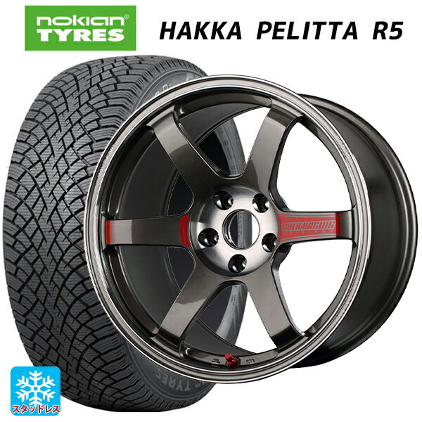 2022年製 205/55R17 95R XL ノキアン ハッカペリッタR5(数量限定) レイズ ボルクレーシング TE37 サーガ SL PG 17-7J 国産車用 スタッドレスタイヤホイール4本セット