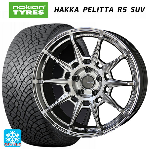 在庫有 トヨタ bZ4X(11/15系)用 235/60R18 107R XL ノキアン ハッカペリッタR5 SUV # 共豊 ガレルナ レフィーノ made by エンケイ # HS 新品スタッドレスタイヤホイール 4本セット