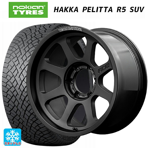トヨタ ランドクルーザープラド(150系)用 265/65R18 114R ノキアン ハッカペリッタR5 SUV レイズ チームデイトナ D108 BPJ 新品スタッドレスタイヤホイール 4本セット|タイヤホイール専門店コニシタイヤ