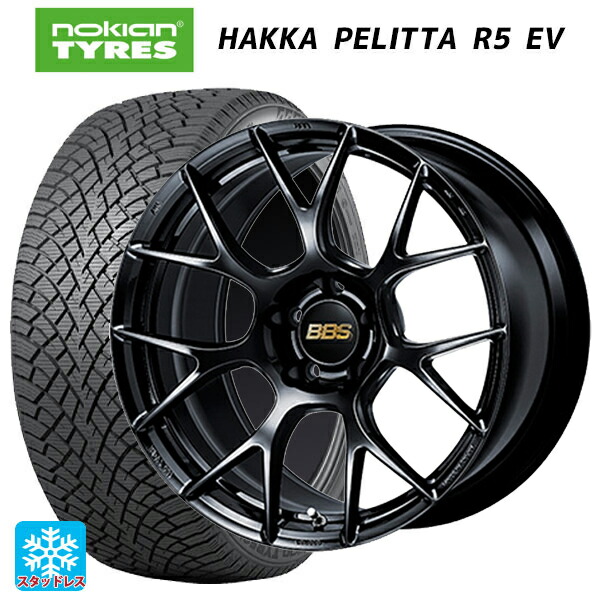 トヨタ アルファード(40系)用 245/45R20 103R XL ノキアン ハッカペリッタR5 EV BBS RE-V7 BK 新品スタッドレスタイヤホイール 4本セット