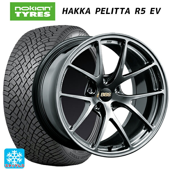 トヨタ bZ4X(11/15系)用 235/60R18 107R XL ノキアン ハッカペリッタR5 EV BBS RI-A DB 新品スタッドレスタイヤホイール 4本セット|タイヤホイール専門店コニシタイヤ
