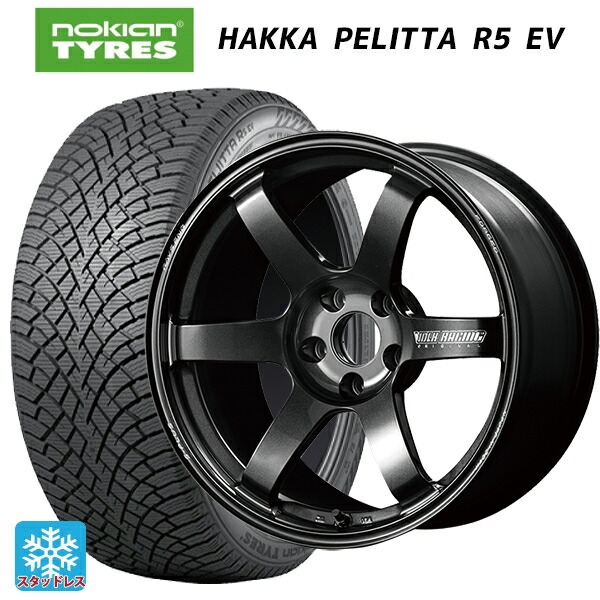 ミツビシ デリカD:5(3DA系)用 2022年製 245/45R19 102T XL ノキアン ハッカペリッタR5 EV(数量限定) # レイズ ボルクレーシング TE37サーガ S-プラス MM 新品スタッドレスタイヤホイール 4本セット
