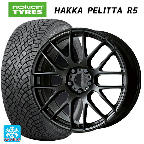 2022年製 245/45R18 100T XL ノキアン ハッカペリッタR5(数量限定) ワーク エモーション M8R MBL 18-8.5J 国産車用 スタッドレスタイヤホイール4本セット