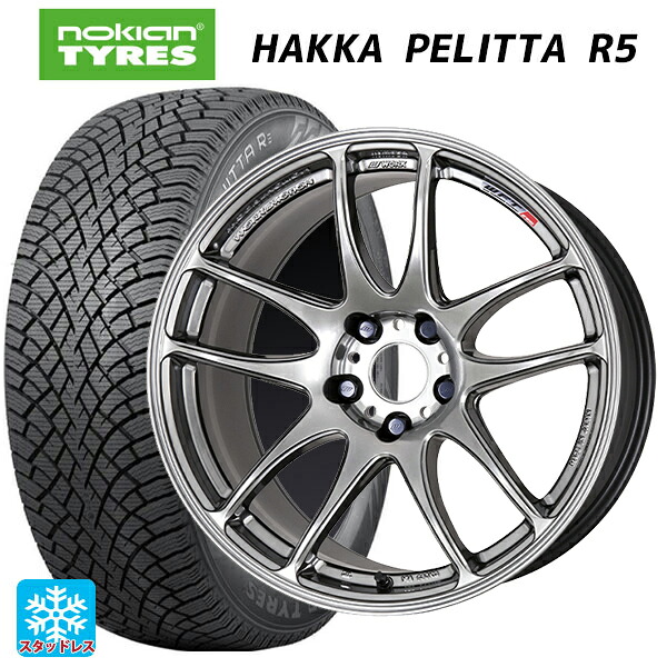 トヨタ GR86(ZN8)用 235/40R18 95T XL ノキアン ハッカペリッタR5 ワーク エモーション CR極 GTS 新品スタッドレスタイヤホイール 4本セット