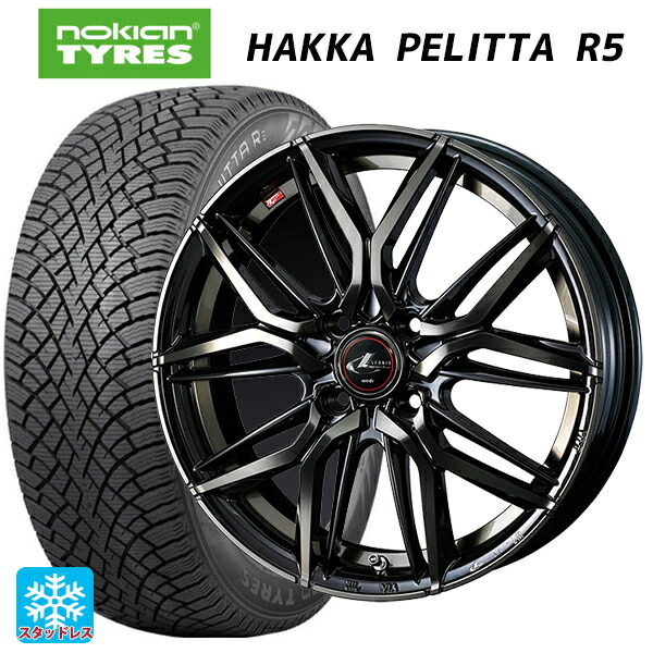 185/60R15 88R XL ノキアン ハッカペリッタR5 ウェッズ レオニス LM PBMC/TI 15-5.5J 国産車用 スタッドレスタイヤホイール4本セット｜タイヤホイール専門店コニシタイヤ