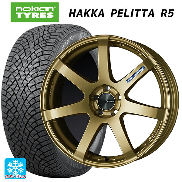 ニッサン エクストレイル(32系)用 245/45R19 102T XL ノキアン ハッカペリッタR5 # エンケイ パフォーマンスライン PF07 GO 新品スタッドレスタイヤホイール 4本セット|タイヤホイール専門店コニシタイヤ