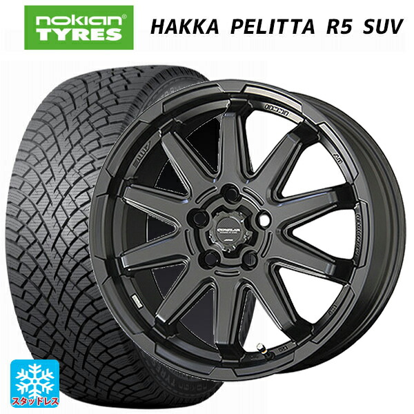 ミツオカ バディ()用 235/65R17 108R XL ノキアン ハッカペリッタR5 SUV 共豊 サーキュラー C10S マットブラック 新品スタッドレスタイヤホイール 4本セット