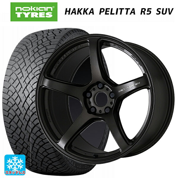 225/55R19 103R XL ノキアン ハッカペリッタR5 SUV ワーク エモーション T5R MGK 19-8.5J 国産車用 スタッドレスタイヤホイール4本セット