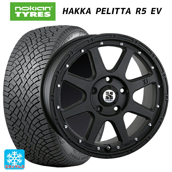 トヨタ bZ4X(11/15系)用 235/60R18 107R XL ノキアン ハッカペリッタR5 EV エムエルジェイ エクストリームJ Flat Black 新品スタッドレスタイヤホイール 4本セット