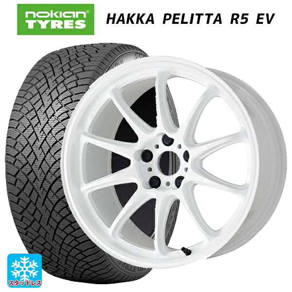 ミツビシ デリカD5(3DA系)用 2022年製 245/45R19 102T XL ノキアン ハッカペリッタR5 EV(数量限定) # ワーク エモーション ZR10 AZW 新品スタッドレスタイヤホイール 4本セット
