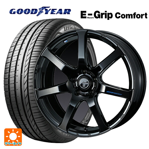 トヨタ GR86(ZN8)用 215/40R18 89W XL グッドイヤー エフィシェントグリップ コンフォート ウェッズ レオニス ナヴィア07 PBK 新品サマータイヤホイール 4本セット|タイヤホイール専門店コニシタイヤ