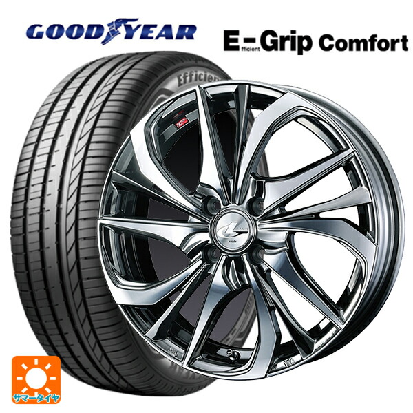 165/50R16 75V グッドイヤー エフィシェントグリップ コンフォート ウェッズ レオニス TE BMCMC 16-5J 国産車用 サマータイヤホイール4本セット｜タイヤホイール専門店コニシタイヤ