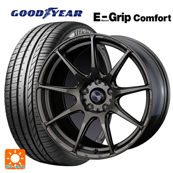 195/60R17 90V グッドイヤー エフィシェントグリップ コンフォート ウェッズ ウェッズスポーツ SA99R EJ-BRONZE 17-6.5J 国産車用 サマータイヤホイール4本セット|タイヤホイール専門店コニシタイヤ