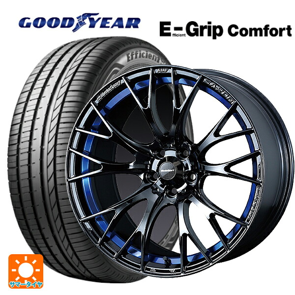 195/45R17 81W グッドイヤー エフィシェントグリップ コンフォート ウェッズ ウェッズスポーツ SA20R BLC2 17-7J 国産車用 サマータイヤホイール4本セット|タイヤホイール専門店コニシタイヤ