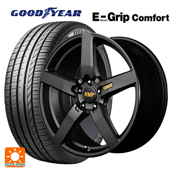 トヨタ アルファード(30系)用 245/40R19 98W XL グッドイヤー エフィシェントグリップ コンフォート エムアイディー MID エクスクルーシブ 050F セミグロスガンメタ 新品サマータイヤホイール 4本セット｜タイヤホイール専門店コニシタイヤ