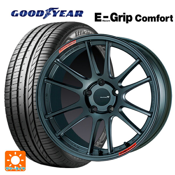 トヨタ GR86(ZN8)用 215/40R18 89W XL グッドイヤー エフィシェントグリップ コンフォート エンケイ レーシングレボリューション GTC01RR マットダークガンメタリック 新品サマータイヤホイール 4本セット｜タイヤホイール専門店コニシタイヤ