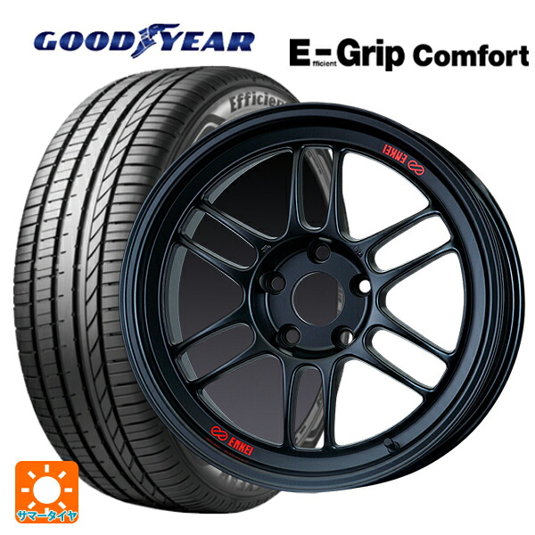 175/65R15 84H グッドイヤー エフィシェントグリップ コンフォート エンケイ レーシング RPF1 マットブラック 15-7J 国産車用 サマータイヤホイール4本セット|タイヤホイール専門店コニシタイヤ