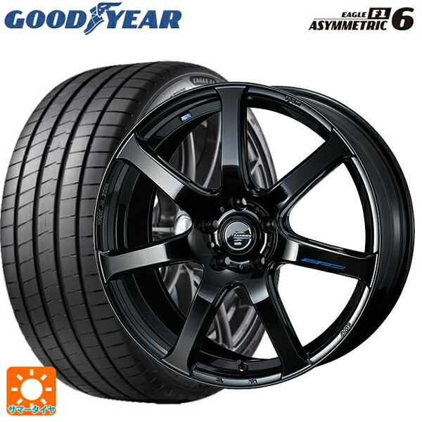 トヨタ アルファード(30系)用 245/40R19 98Y XL グッドイヤー イーグル F1 アシメトリック6 ウェッズ レオニス ナヴィア07 PBK 新品サマータイヤホイール 4本セット