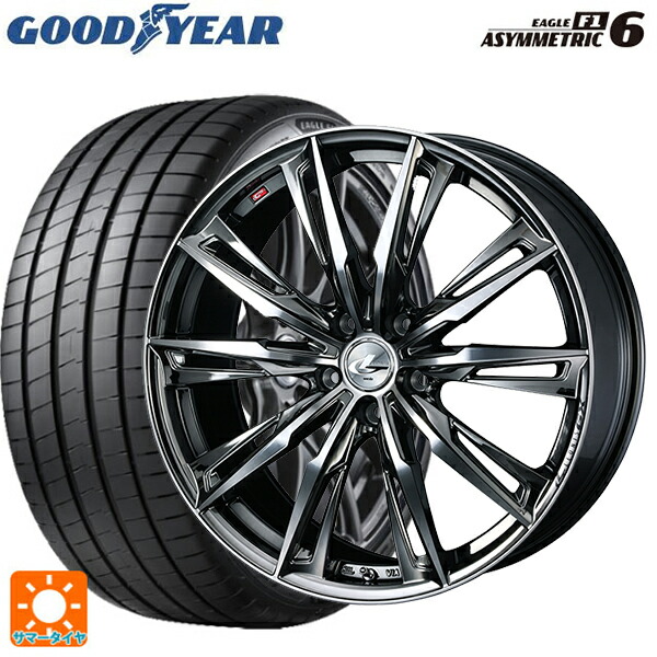 トヨタ GRヤリス(PA系)用 255/35R18 94Y XL グッドイヤー イーグル F1 アシメトリック6 ウェッズ レオニス GX BMCMC 新品サマータイヤホイール 4本セット