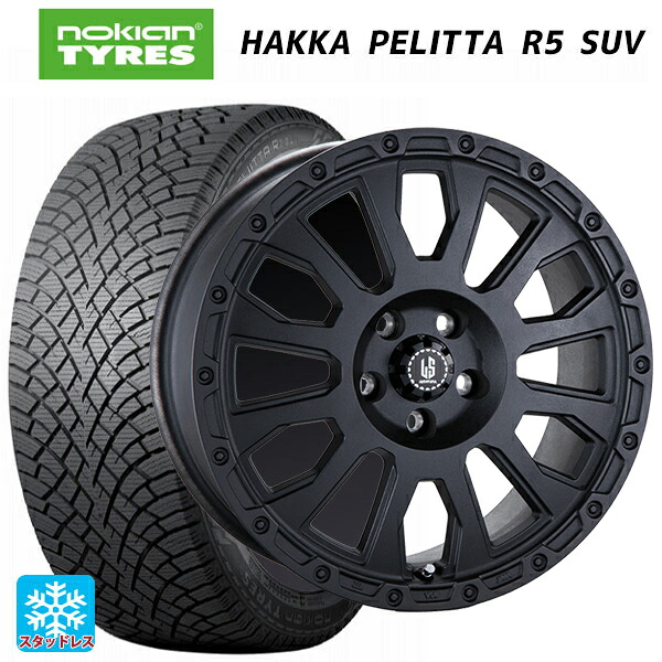 ジープ レネゲード 4xe(BV系)用 215/55R18 99R XL ノキアン ハッカペリッタR5 SUV 阿部商会 ラ・ストラーダ アベンチュラ WB 新品スタッドレスタイヤホイール 4本セット|タイヤホイール専門店コニシタイヤ