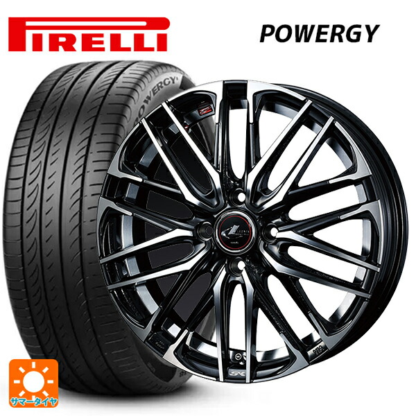 トヨタ アクア(PK11/PK10系)用 195/55R16 87V ピレリ パワジー 正規品 ウェッズ レオニス SK PBMC 新品サマータイヤホイール 4本セット｜タイヤホイール専門店コニシタイヤ