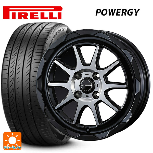 トヨタ アクア(PK11/PK10系)用 195/55R16 87V ピレリ パワジー 正規品 ウェッズ マッドヴァンス06 マットブラックポリッシュ 新品サマータイヤホイール 4本セット｜タイヤホイール専門店コニシタイヤ 90,475円