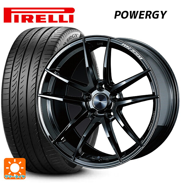 トヨタ GRカローラ(4BA-GZEA14H)用 245/40R18 97Y XL ピレリ パワジー 正規品 ウェッズ ウェッズスポーツ RN55M Gloss Black 新品サマータイヤホイール 4本セット|タイヤホイール専門店コニシタイヤ