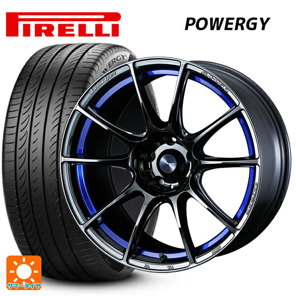 トヨタ GRカローラ(4BA-GZEA14H)用 235/40R18 95W XL ピレリ パワジー 正規品 # ウェッズ ウェッズスポーツ SA25R BLC2 新品サマータイヤホイール 4本セット