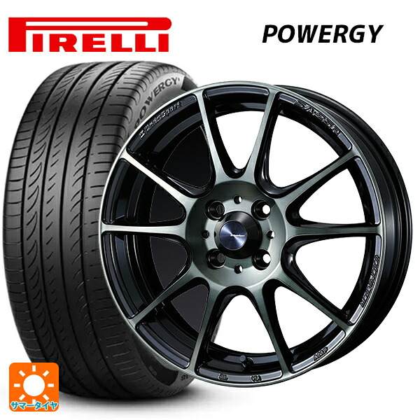 205/55R16 91V ピレリ パワジー 正規品 ウェッズ ウェッズスポーツ SA25R WBC 16-6.5J 国産車用 サマータイヤホイール4本セット