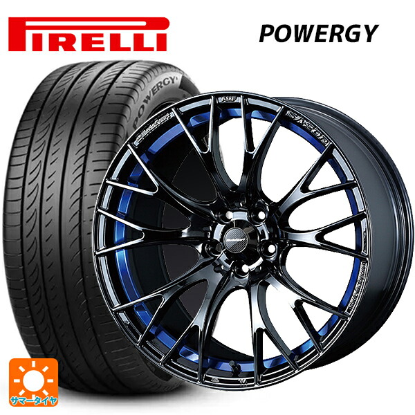 トヨタ GRカローラ(4BA-GZEA14H)用 235/40R18 95W XL ピレリ パワジー 正規品 # ウェッズ ウェッズスポーツ SA20R BLC2 新品サマータイヤホイール 4本セット