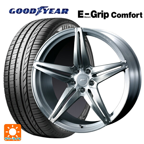 トヨタ GRヤリス(PA系)用 255/35R18 94W XL グッドイヤー エフィシェントグリップ コンフォート ウェッズ エフゼロ FZ-3 BRUSHED 新品サマータイヤホイール 4本セット|タイヤホイール専門店コニシタイヤ