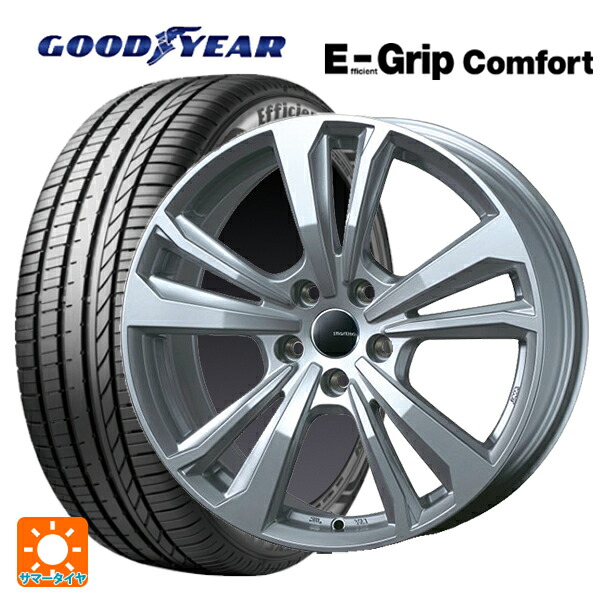 BMW 6シリーズ GT(G32)用 245/45R19 102W XL グッドイヤー エフィシェントグリップ コンフォート ティーエーエス スマートライン 365 シルバー 新品サマータイヤホイール 4本セット