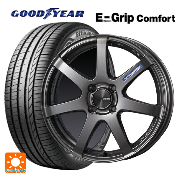 スズキ スペーシアベース(MK33)用 165/55R15 75V グッドイヤー エフィシェントグリップ コンフォート エンケイ パフォーマンスライン PF07 DS 新品サマータイヤホイール 4本セット 70,472円