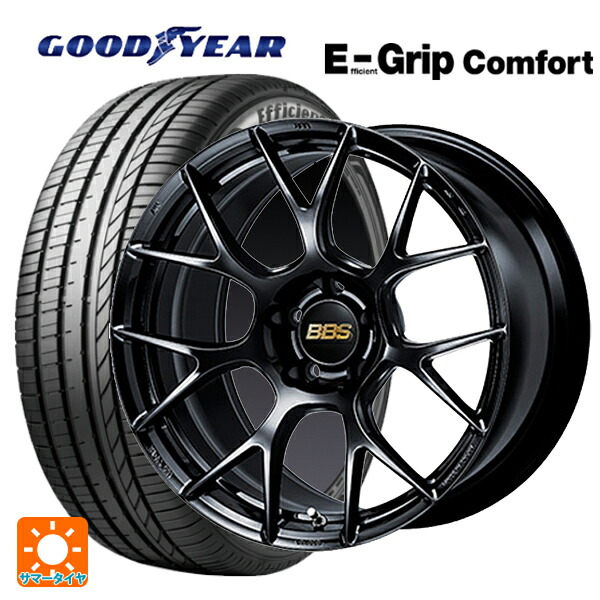 ミツオカ バディ()用 225/60R18 100V グッドイヤー エフィシェントグリップ コンフォート BBS RE-V7 BK 新品サマータイヤホイール 4本セット
