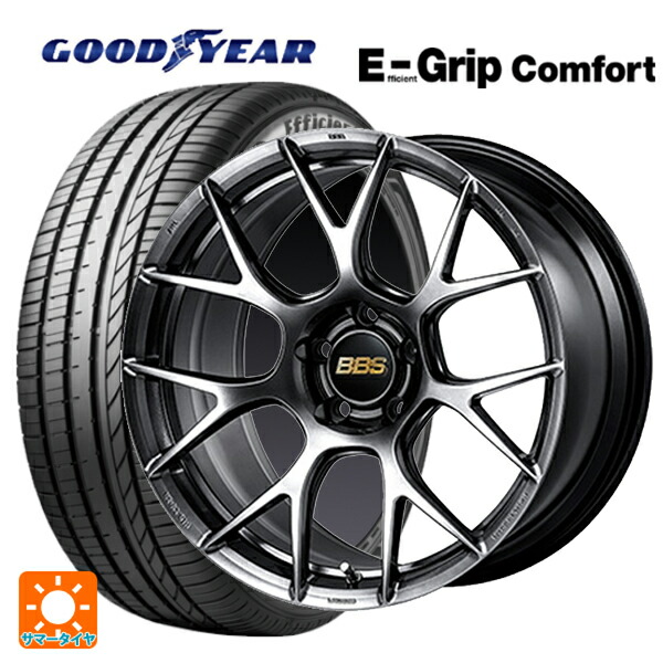 ミツオカ バディ()用 225/60R18 100V グッドイヤー エフィシェントグリップ コンフォート BBS RE-V7 DB 新品サマータイヤホイール 4本セット
