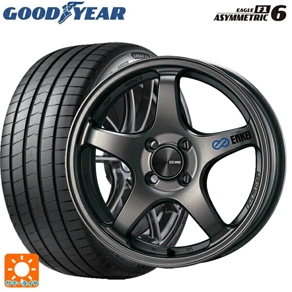 215/45R17 91Y XL グッドイヤー イーグル F1 アシメトリック6 エンケイ パフォーマンスライン PF05 DS 17-7J 国産車用 サマータイヤホイール4本セット
