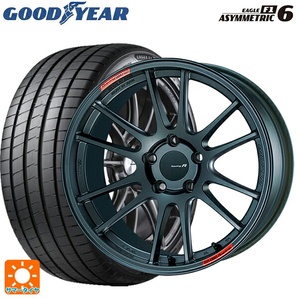トヨタ ハリアー(80系)用 225/60R18 104W XL グッドイヤー イーグル F1 アシメトリック6 エンケイ レーシングレボリューション GTC01RR マットダークガンメタリック 新品サマータイヤホイール 4本セット｜タイヤホイール専門店コニシタイヤ