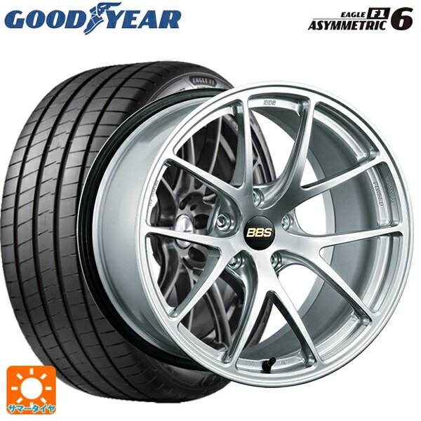 225/55R17 97Y グッドイヤー イーグル F1 アシメトリック6 BBS RI-A DS 17-7.5J 国産車用 サマータイヤホイール4本セット