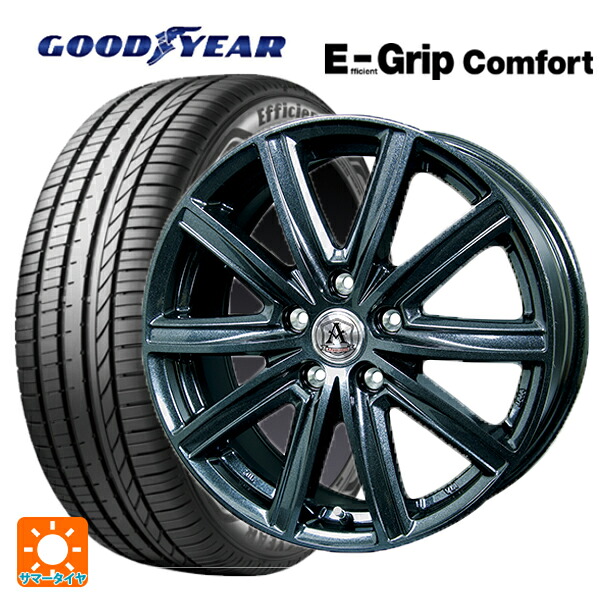 スズキ スイフトスポーツ(ZC33S)用 195/45R17 81W グッドイヤー エフィシェントグリップ コンフォート テクノピア アフロディーテ MZ # ディープメタル 新品サマータイヤホイール 4本セット