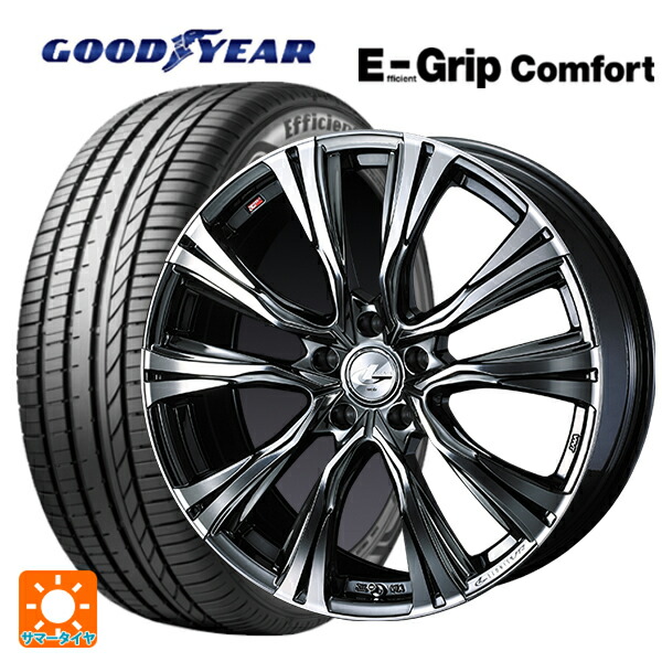 225/35R19 88W XL グッドイヤー エフィシェントグリップ コンフォート ウェッズ レオニス VR BMCMC 19-8J 国産車用 サマータイヤホイール4本セット