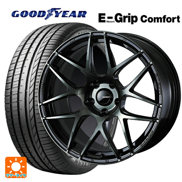 トヨタ ライズハイブリッド(A202)用 195/60R17 90V グッドイヤー エフィシェントグリップ コンフォート ウェッズ ウェッズスポーツ SA27R WBC 新品サマータイヤホイール 4本セット|タイヤホイール専門店コニシタイヤ