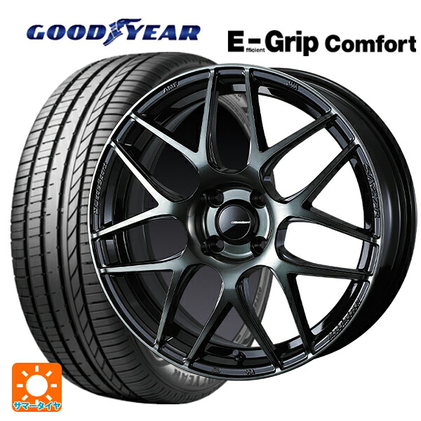 195/60R17 90V グッドイヤー エフィシェントグリップ コンフォート ウェッズ ウェッズスポーツ SA27R WBC 17-6.5J 国産車用 サマータイヤホイール4本セット|タイヤホイール専門店コニシタイヤ