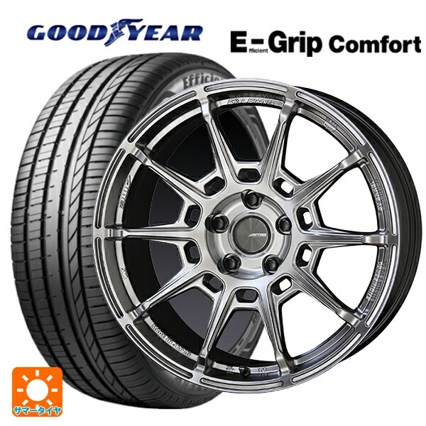 トヨタ RAV4(50系)用 225/60R18 100V グッドイヤー エフィシェントグリップ コンフォート 共豊 ガレルナ レフィーノ made by エンケイ HS 新品サマータイヤホイール 4本セット