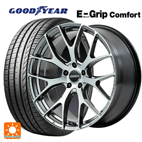 245/40R19 98W XL グッドイヤー エフィシェントグリップ コンフォート レイズ ホムラ 2X7FT QAJ 19-8.5J 国産車用 サマータイヤホイール4本セット