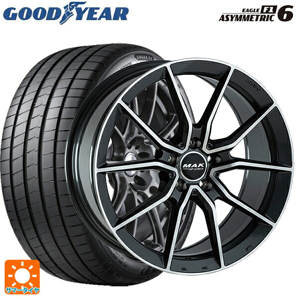 メルセデスベンツ Sクラスクーペ(C217)用 245/45R19 102Y XL グッドイヤー イーグル F1 アシメトリック6 阿部商会 マック アルジェントFF ガンメタリックミラー 新品サマータイヤホイール 4本セット