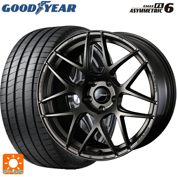 235/45R18 98Y XL グッドイヤー イーグル F1 アシメトリック6 ウェッズ ウェッズスポーツ SA27R EJ-BRONZE 18-8J 国産車用 サマータイヤホイール4本セット|タイヤホイール専門店コニシタイヤ