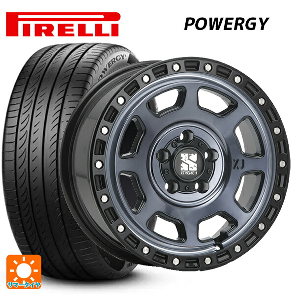 トヨタ プリウス(60系)用 195/60R17 90H ピレリ パワジー 正規品 エムエルジェイ エクストリームJ XJ07 Gloss Blk. M. Indigo 新品サマータイヤホイール 4本セット｜タイヤホイール専門店コニシタイヤ 106,920円