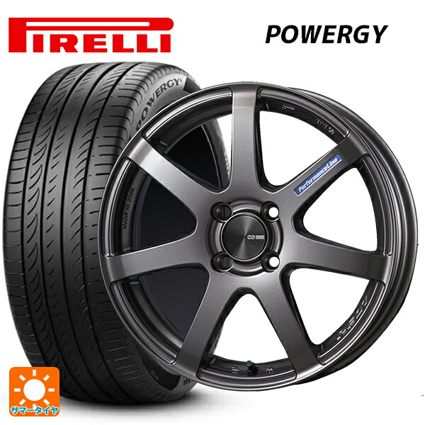 195/65R16 92V ピレリ パワジー 正規品 エンケイ パフォーマンスライン PF07 DS 16-6.5J 国産車用 サマータイヤホイール4本セット
